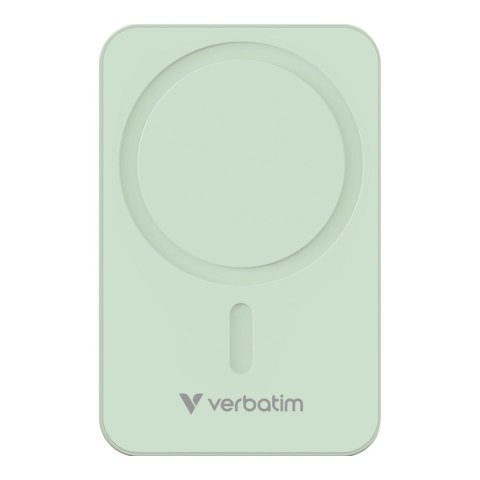 Powerbank Verbatim Charge 'n' Go Essentials Magnetic Wireless 20000mAh USB-C PD 3.0 Green Verbatim Powerbank Verbatim Charge 'n' Go Essentials Magnetic Wireless 20000mAh USB-C PD 3.0 Green Verbatim