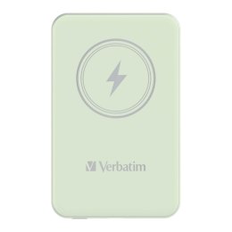 Powerbank Verbatim Charge 'n' Go Magnetic Wireless 5000mAh USB-C PD 3.0 Green Verbatim