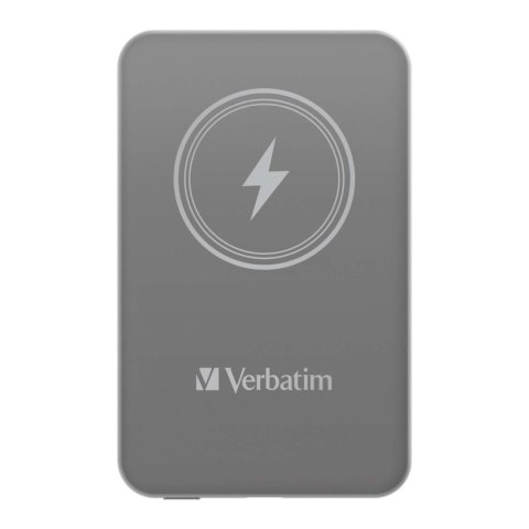 Powerbank Verbatim Charge 'n' Go Magnetic Wireless 5000mAh USB-C PD 3.0 Grey Verbatim Powerbank Verbatim Charge 'n' Go Magnetic Wireless 5000mAh USB-C PD 3.0 Grey Verbatim