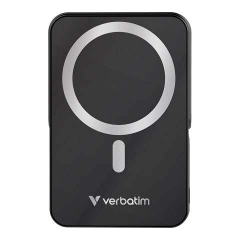 Powerbank Verbatim Charge 'n' Go Magnetic Wireless with Stand 10000mAh USB-C PD 3.0 Black Verbatim Powerbank Verbatim Charge 'n' Go Magnetic Wireless with Stand 10000mAh USB-C PD 3.0 Black Verbatim