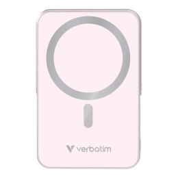 Powerbank Verbatim Charge 'n' Go Magnetic Wireless with Stand 10000mAh USB-C PD 3.0 Pink Verbatim