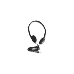 Słuchawki Manhattan 2,2m Czarne Stereo Manhattan