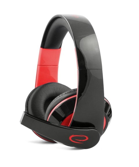Słuchawki z mikrofonem Esperanza Condor Gaming czarno-czerwone ESPERANZA Słuchawki z mikrofonem Esperanza Condor Gaming czarno-czerwone ESPERANZA