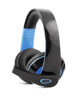 Słuchawki z mikrofonem Esperanza Condor Gaming czarno-niebieskie ESPERANZA