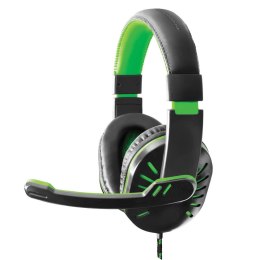 Słuchawki z mikrofonem Esperanza Crow Gaming czarno-zielone ESPERANZA