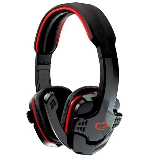 Słuchawki z mikrofonem Esperanza "Raven" Gaming czerwone ESPERANZA Słuchawki z mikrofonem Esperanza "Raven" Gaming czerwone ESPERANZA