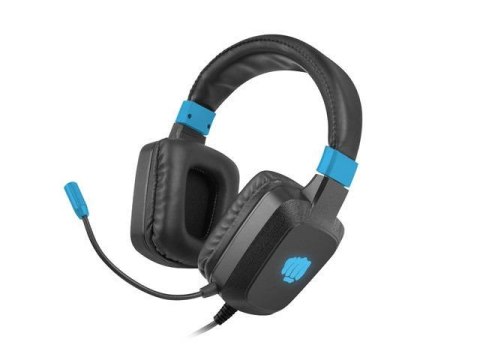 Słuchawki z mikrofonem Fury Raptor Gaming podświetlenie RGB czarno-niebieskie Fury Słuchawki z mikrofonem Fury Raptor Gaming podświetlenie RGB czarno-niebieskie Fury