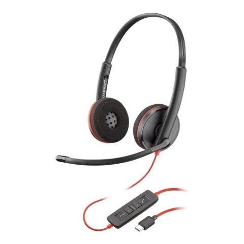 Słuchawki z mikrofonem Poly Blackwire 3220 Stereo USB-C + adapter USB-C/A (Bulk) Poly Słuchawki z mikrofonem Poly Blackwire 3220 Stereo USB-C + adapter USB-C/A (Bulk) Poly