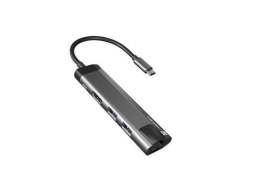 Stacja dokująca USB Natec Fowler GO Multiport USB-C PD, 2x USB 3.0, HDMI 4K, RJ45, USB-C Natec