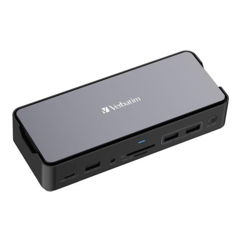 Stacja dokująca Verbatim USB-C Pro CDS-15SSD 2xHDMI DP RJ-45 4xUSB 3xUSB-C SD microSD SSD audio Verbatim Stacja dokująca Verbatim USB-C Pro CDS-15SSD 2xHDMI DP RJ-45 4xUSB 3xUSB-C SD microSD SSD audio Verbatim