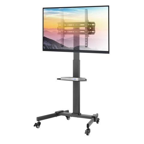 Stojak mobilny Techly 32"-55", 35kg, z półką Techly Stojak mobilny Techly 32"-55", 35kg, z półką Techly