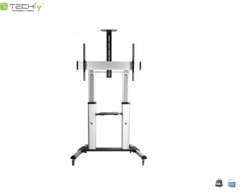 Stojak mobilny Techly 60"-100", 100kg regulowany Techly Stojak mobilny Techly 60"-100", 100kg regulowany Techly