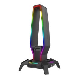 Stojak na słuchawki Marvo KOBE 30, HUB USB, LED Marvo