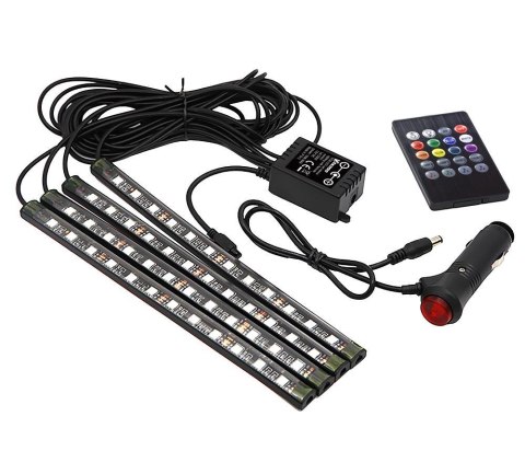 Taśma LED RGB Vakoss LA-D302 do podświetlenia wnętrza auta Vakoss Taśma LED RGB Vakoss LA-D302 do podświetlenia wnętrza auta Vakoss