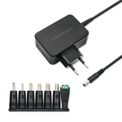 Zasilacz uniwersalny Qoltec sieciowy 30W | 12V | 2.5A | 7 wtyczek Qoltec Zasilacz uniwersalny Qoltec sieciowy 30W | 12V | 2.5A | 7 wtyczek Qoltec