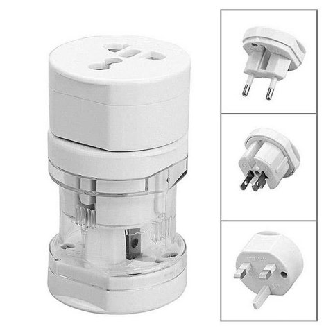 Adapter podróżny AC Akyga AK-AD-61 worldwide biały AKYGA Adapter podróżny AC Akyga AK-AD-61 worldwide biały AKYGA
