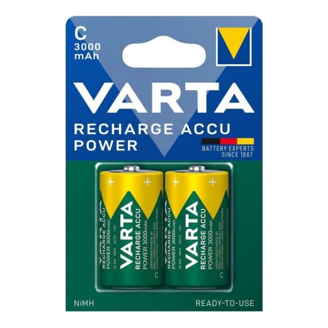 Akumulatorki VARTA Recharge Power Accu 3000mAh HR14/C 2szt Varta Baterie Akumulatorki VARTA Recharge Power Accu 3000mAh HR14/C 2szt Varta Baterie
