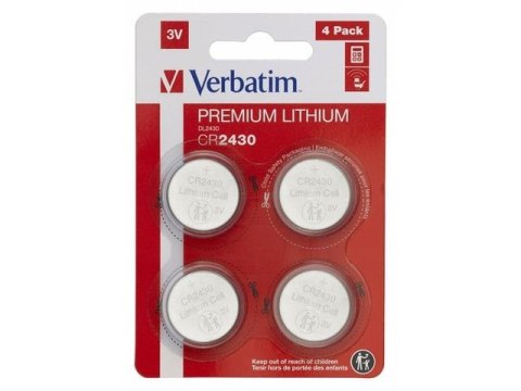 Bateria Verbatim CR2430 (4 szt blister) Verbatim Bateria Verbatim CR2430 (4 szt blister) Verbatim