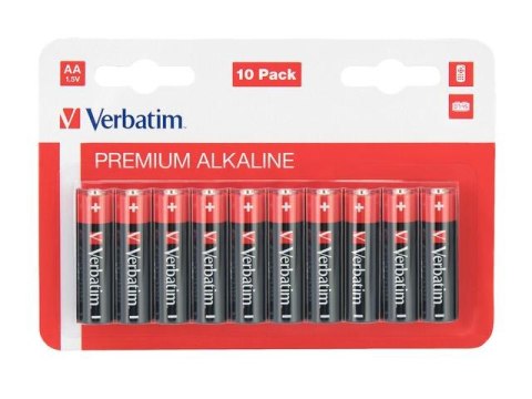 Bateria Verbatim LR6 AA (10 szt blister) Verbatim Bateria Verbatim LR6 AA (10 szt blister) Verbatim
