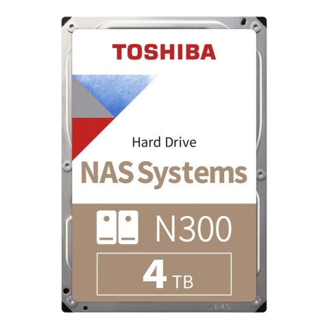 Dysk Toshiba N300 HDWG740EZSTC 4TB 3,5" 7200 512MB SATA III NAS RETAIL Toshiba Dysk Toshiba N300 HDWG740EZSTC 4TB 3,5" 7200 512MB SATA III NAS RETAIL Toshiba