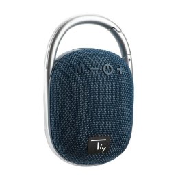 Głośnik Techly Bluetooth 5.3 5W TWS LED/MP3/USB/TF niebieski Techly