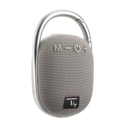 Głośnik Techly Bluetooth 5.3 5W TWS LED/MP3/USB/TF szary Techly