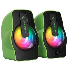 Głośniki komputerowe Rampage RMS-G7 FALSETTO gamingowe 2.0 6W RGB USB Rampage