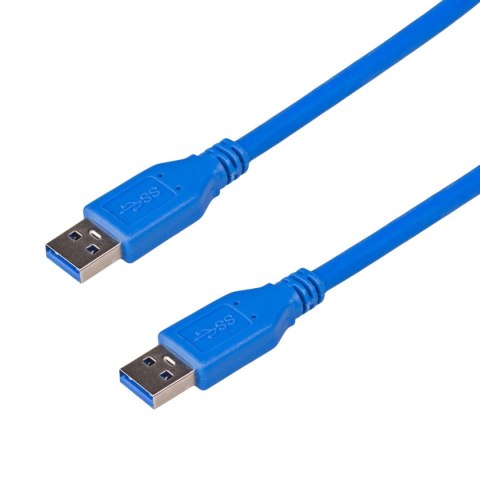 Kabel USB 3.0 Akyga AK-USB-14 USB A(M) - A(M) 1,8m niebieski AKYGA Kabel USB 3.0 Akyga AK-USB-14 USB A(M) - A(M) 1,8m niebieski AKYGA