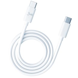 Kabel USB 3mk Hyper Silicone Cable USB-C to USB-C 100W biały 3mk Protection