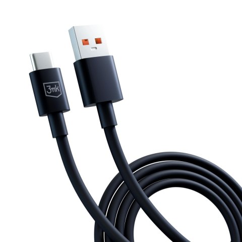 Kabel USB A do C - 3mk Hyper Cable A to C 60W 1.2m czarny 3mk Protection Kabel USB A do C - 3mk Hyper Cable A to C 60W 1.2m czarny 3mk Protection
