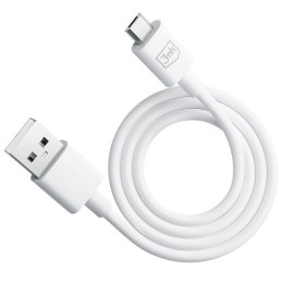 Kabel USB A do Micro - 3mk Hyper Cable A to Micro 1.2m 5V 2,4A Biały 3mk Protection