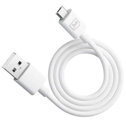 Kabel USB A do Micro - 3mk Hyper Cable A to Micro 1.2m 5V 2,4A Biały 3mk Protection Kabel USB A do Micro - 3mk Hyper Cable A to Micro 1.2m 5V 2,4A Biały 3mk Protection