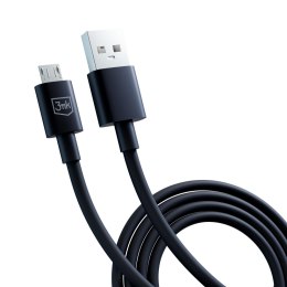 Kabel USB A do Micro - 3mk Hyper Cable A to Micro 1.2m 5V 2,4A Czarny 3mk Protection