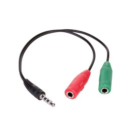 Kabel audio Akyga AK-AV-08 mini Jack (M)/2xmini Jack (F) 0,15m AKYGA