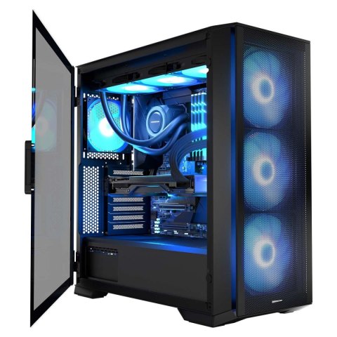 Obudowa Modecom Horizon ARGB FLOW Midi USB Type-C x1 Czarna Modecom Obudowa Modecom Horizon ARGB FLOW Midi USB Type-C x1 Czarna Modecom