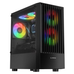 Obudowa Rampage Lyra Mesh PC Mid-T 3x wentylator RGB czarna Rampage