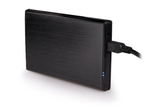Obudowa na dysk HDD/SSD Natec RHINO USB 2.0 SATA 2,5" Aluminum Black Slim Natec Obudowa na dysk HDD/SSD Natec RHINO USB 2.0 SATA 2,5" Aluminum Black Slim Natec