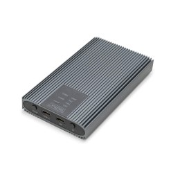 Obudowa/Stacja klonująca DIGITUS USB 3.1 Typ C na dyski SSD M.2 NVMe 20Gbps aluminiowa, beznarzędziowa Digitus
