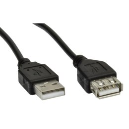 Przedłużacz USB 2.0 Akyga AK-USB-07 USB A(M) - A(F) 1,8m czarny AKYGA