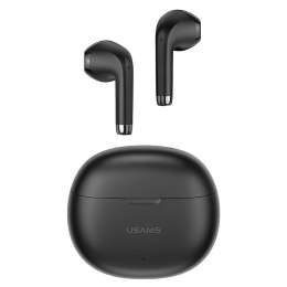 Słuchawki z mikrofonem Usams Rhymbo Series TWS Bluetooth + stacja dokująca - czarne USAMS