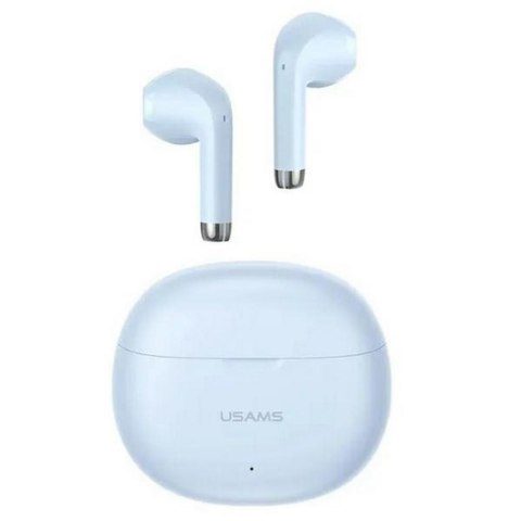 Słuchawki z mikrofonem Usams Rhymbo Series TWS Bluetooth + stacja dokująca - niebieskie USAMS Słuchawki z mikrofonem Usams Rhymbo Series TWS Bluetooth + stacja dokująca - niebieskie USAMS