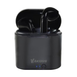 Słuchawki z mikrofonem VAKOSS SK-832BK Bluetooth, douszne, ze stacją dokującą, czarne Vakoss