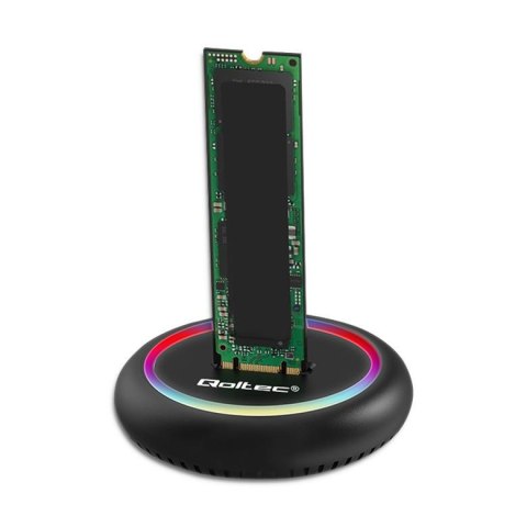 Stacja dokująca Qoltec dysków SSD M.2 | NVMe | SATA | USB-C | 2TB Qoltec Stacja dokująca Qoltec dysków SSD M.2 | NVMe | SATA | USB-C | 2TB Qoltec