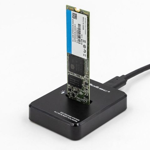 Stacja dokująca Qoltec dysków SSD M.2 SATA/PCIe | NGFF/NVMe | USB 3.1 Qoltec Stacja dokująca Qoltec dysków SSD M.2 SATA/PCIe | NGFF/NVMe | USB 3.1 Qoltec