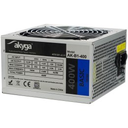 Zasilacz ATX 400W Akyga Basic AK-B1-400 Fan12cm P4 3xSATA AKYGA