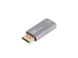 Adapter Lanberg Displayport (M) -> HDMI (F) 8K srebrny LANBERG