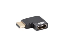 Adapter Lanberg HDMI(F)->HDMI(F) 8K kątowy lewo aluminimum srebrny LANBERG