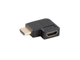 Adapter Lanberg HDMI(M) -> HDMI(F) 4K kątowy lewo czarny LANBERG