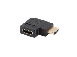 Adapter Lanberg HDMI(M) -> HDMI(F) 4K kątowy prawo czarny LANBERG