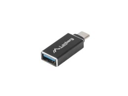 Adapter Lanberg USB type-C(F) - USB-A(F) 3.1 czarny LANBERG
